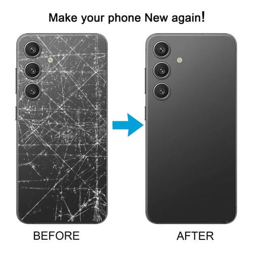 Couvercle arrière de la batterie Samsung Galaxy S24 SM-S921B avec objectif de caméra (noir)