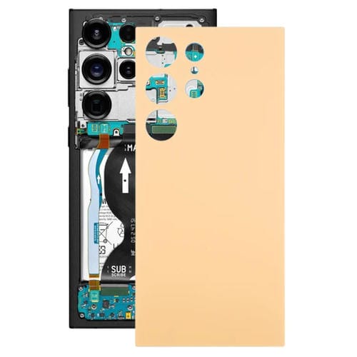 Tappo posteriore Samsung Galaxy S24 Ultra SM-S928B Batteria (Giallo)