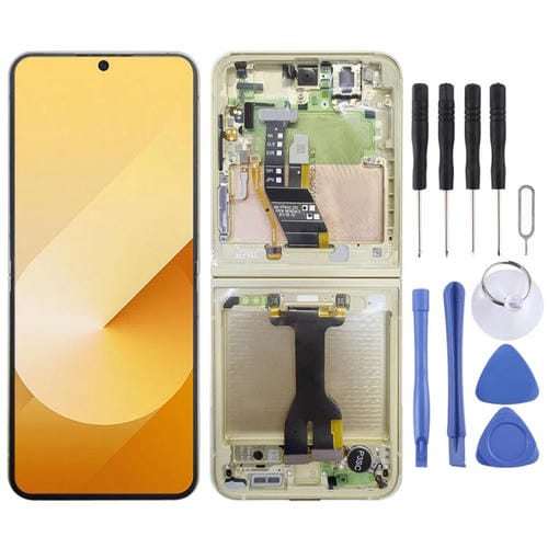 Écran LCD Samsung Galaxy Z Flip6 SM-F741B Ensemble Complet (Jaune)