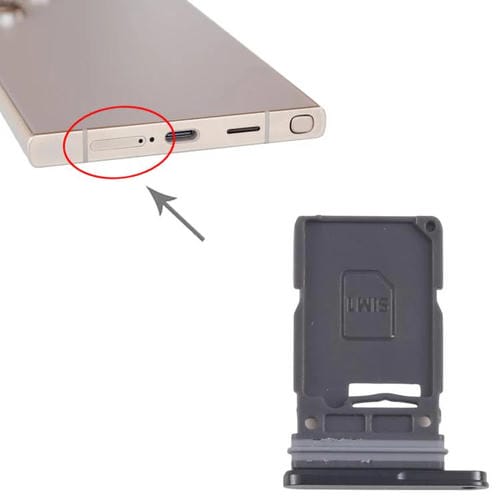 SIM Card Tray Samsung Galaxy S24 Ultra 5G (Black)
