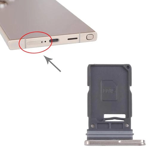 Bandeja Tarjeta SIM Samsung Galaxy S24 Ultra 5G (Dorada)