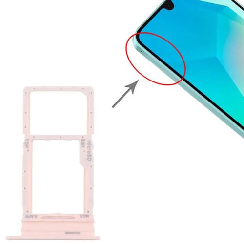 Bandeja Tarjeta SIM y Micro SD Samsung Galaxy A16 SM-A165F (Rosa)