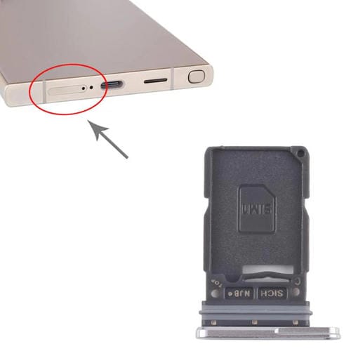 Vassoio scheda SIM Samsung Galaxy S25 Ultra SM-S938B (Argentata)