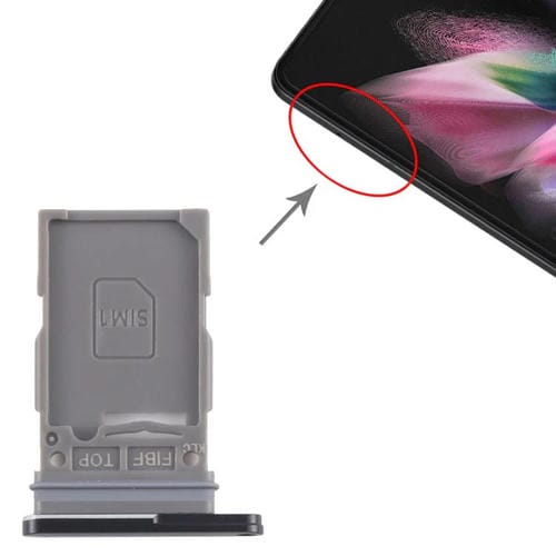 Plateau Carte SIM Samsung Galaxy Z Fold3 5G SM-F926B (Noir)