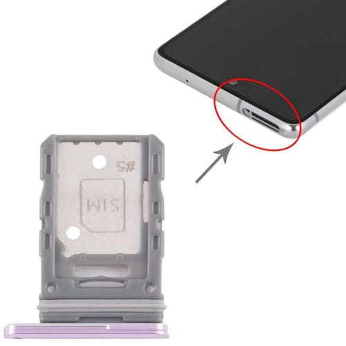 Plateau Carte SIM Samsung Galaxy S20 FE SM-G780F (Rose)