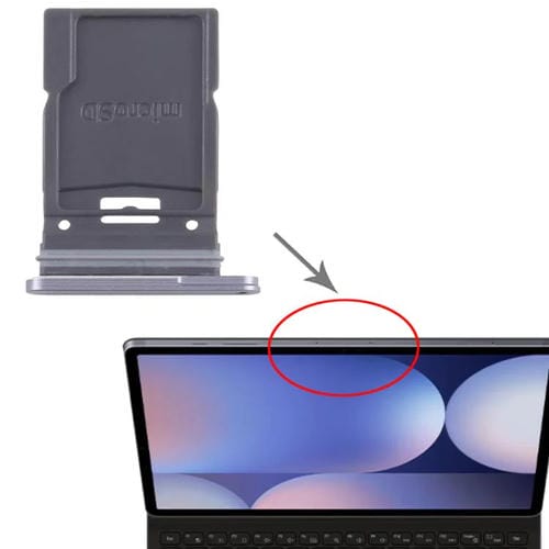 Tabuleiro Micro SD Samsung Galaxy Tab S10+/S10 Ultra SM-X820/X920 (Cinza)