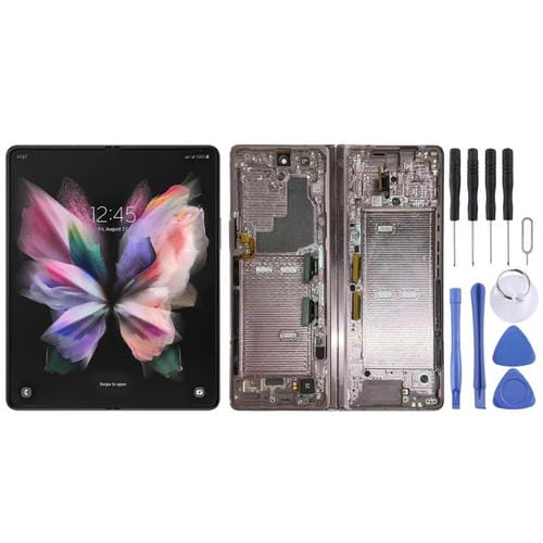 Ecrã LCD Principal Samsung Galaxy Z Fold3 SM-F926B com Moldura (Rosa)