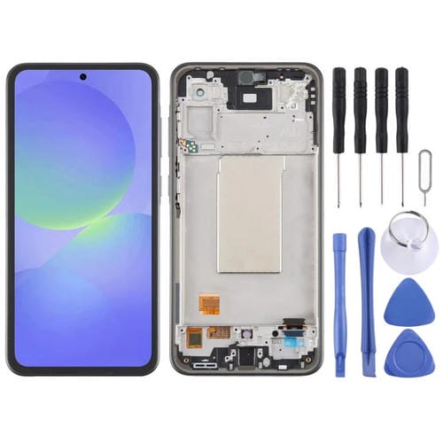 Schermo LCD OLED da 6,67 pollici e cornice (grigia) Samsung Galaxy A36 SM-A366B