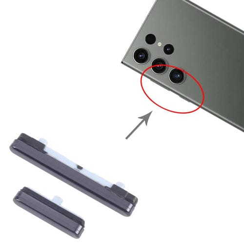 Pulsante di accensione e volume Samsung Galaxy S23 Ultra SM-S918B (10 unità) (Nero)