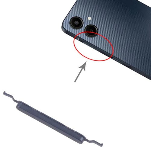 Pulsanti di controllo del volume Samsung Galaxy A06 SM-A065F (Nero) (10 pezzi)