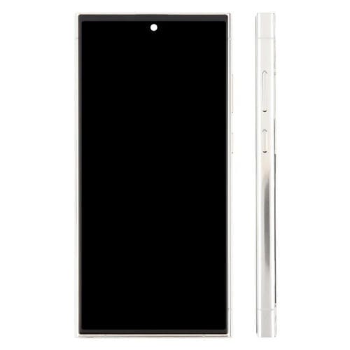 Pantalla LCD TFT de 6,72 pulgadas para Samsung Galaxy S23 Ultra SM-S918B, digitalizador completo con marco, sin identificación de huellas dactilares (dorado)