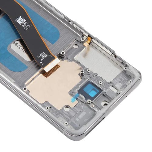 Pantalla LCD TFT de 6,12 pulgadas para Samsung Galaxy S20 4G SM-G980F, digitalizador completo con marco, sin identificación de huellas dactilares (gris)