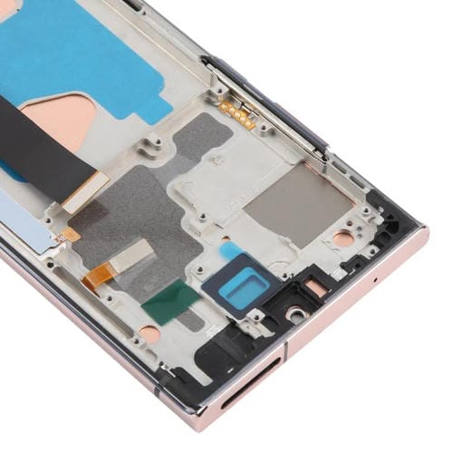 Pantalla LCD TFT de 6,72 pulgadas para Samsung Galaxy Note20 Ultra SM-N986B, digitalizador completo con marco, sin identificación de huellas dactilares (dorado)