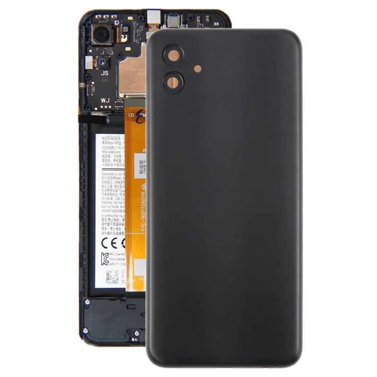 Carcasa trasera con tapa para lente de cámara para Samsung Galaxy A04 SM-A045F (negro)
