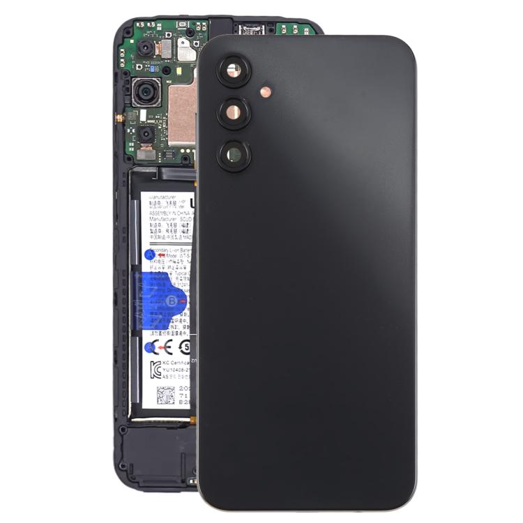 Carcasa trasera con tapa para lente de cámara para Samsung Galaxy A14 5G SM-A146B (negro)