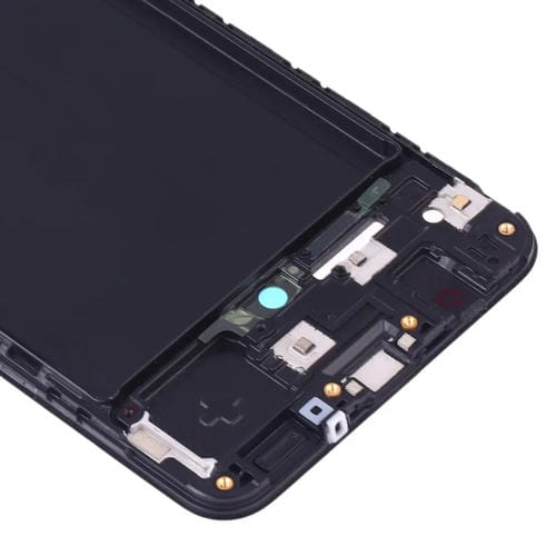 Boîtier frontal cadre LCD Samsung Galaxy A50 Plaque biseautée (Noir)