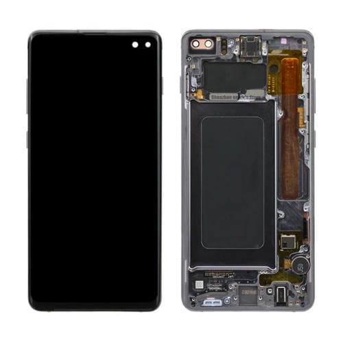 Ecrã LCD Super AMOLED Samsung Galaxy S10+ com Moldura (Preto)