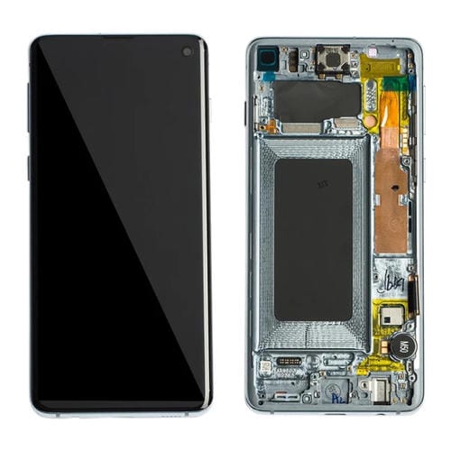 LCD Screen Super AMOLED Samsung Galaxy S10 4G and Frame (Blue)