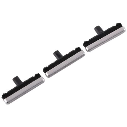 Juego de Teclas Laterales Samsung Galaxy S7 Edge Botones (Plata)