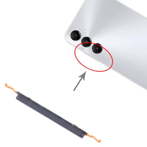 Botão de Energia e Volume Samsung Galaxy A05s 5G SM-A057F (10 Peças) (Preto)