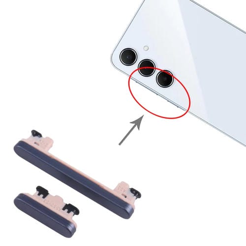 Botones de Encendido y Volumen Samsung Galaxy A55 SM-A556B (Azul) - Pack (10 Piezas)