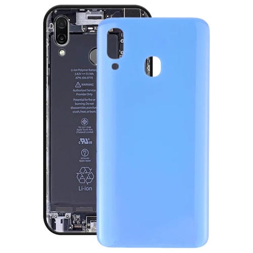 Para Galaxy A20 SM-A205F/DS Tapa trasera de batería (Azul)