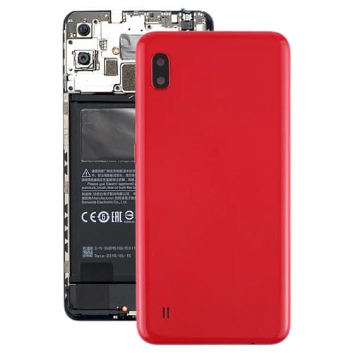 Tampa da bateria Samsung Galaxy A10 SM-A105 com lente e teclas (Vermelho)