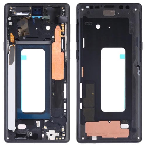 Placa de Bisel de Marco Medio con Teclas Laterales Samsung Galaxy Note 9 (Negro)
