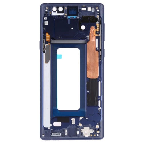 Placa de Bisel de Marco Medio Samsung Galaxy Note 9 SM-N960 com Teclas Laterais (Azul)