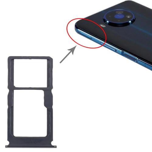 Bandeja Tarjeta SIM + SIM / Micro SD Original Nokia 8.3 (Negro)