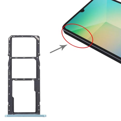 Tabuleiro Cartão SIM e Micro SD Samsung Galaxy A06 SM-A065F (Verde)