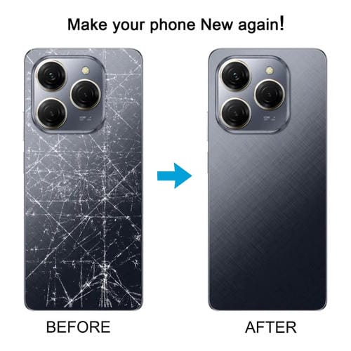 Tampa Traseira Bateria Original Tecno Spark 20 Pro (Preto)