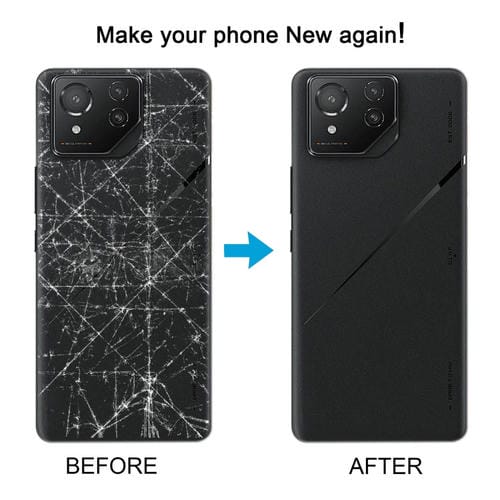 Coperchio Posteriore della Batteria in Vetro Asus Rog Phone 8 Pro Ai2401 Ai2401_A (Nero Opaco)