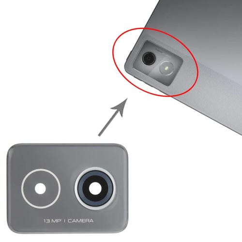 Obiettivo della fotocamera posteriore Lenovo Tab K11 Plus TB352FU (Grigio) Originale