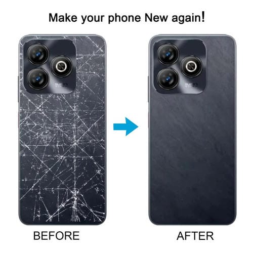 Couvercle arrière de batterie avec cadre central et couvercle de lentille d'appareil photo ZTE Blade A75 4G Z2359