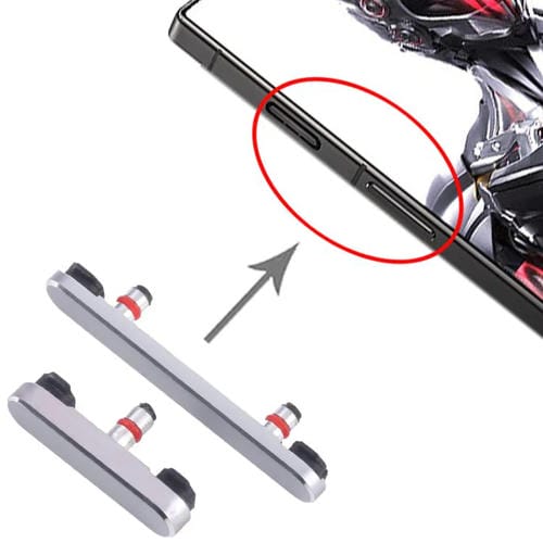 Pulsante di accensione e controllo del volume ZTE Nubia Red Magic 8 Pro Nx729J (Argento)