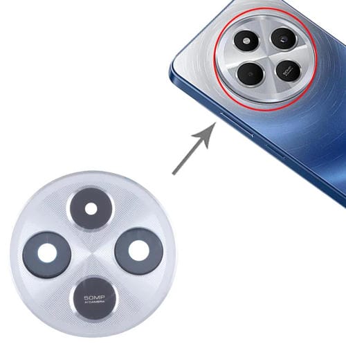Rear Camera Lens Cover Original Xiaomi Redmi 14C 5G (Silver)