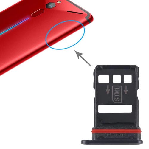 SIM Card Tray ZTE Nubia Red Magic 6 NX669J (Black)