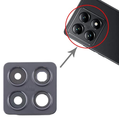 Tampa Lente Câmara Traseira Xiaomi 14T Pro (Preto)