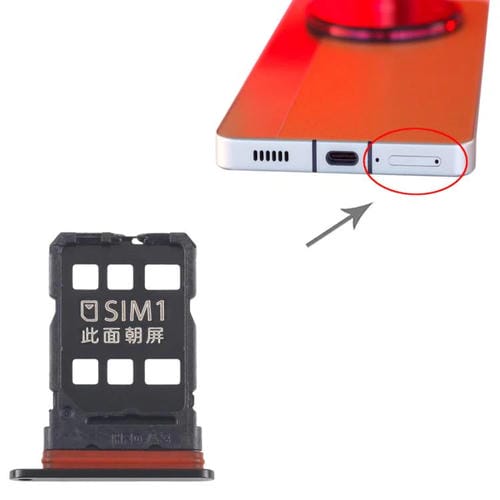 Vassoio scheda SIM ZTE Nubia Z50S Pro NX713J (Nero)