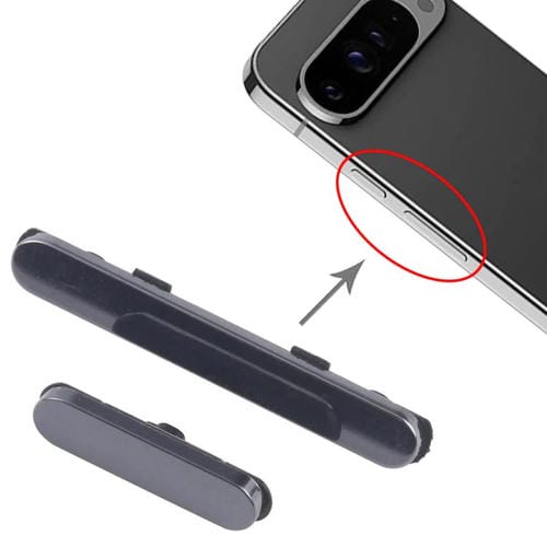 Botão de Energia e Controlo de Volume Google Pixel 9 Pro XL (Preto)