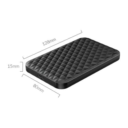 Caja de Disco Duro Portátil Orico 2520U3 2,5 Pulgadas (Negro)