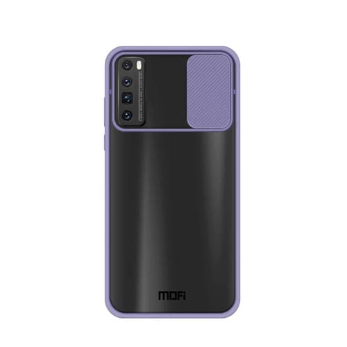 Para Huawei nova 7 Pro MOFI Xing Dun Series PC + TPU Anti-peep Carcasa protectora todo incluido impermeable y anti-caída, Translúcido Frosted (Morado)