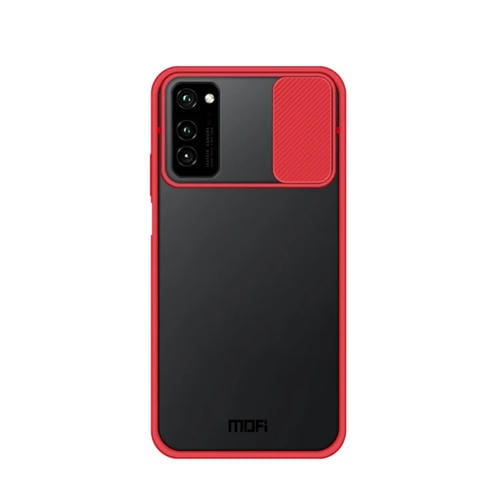 Para Huawei HonorV30 MOFI Xing Dun Series PC + TPU Anti-peep Carcasa protectora todo incluido impermeable y anti-caída, Translúcido esmerilado (Rojo)
