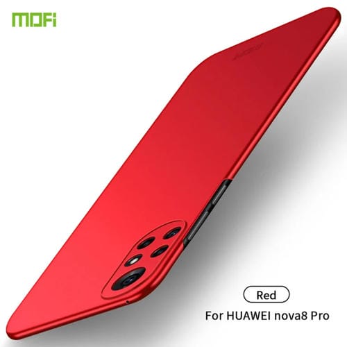Para Huawei Nova 8 Pro Mofi Frosted PC Funda Duro Ultra-delgada (rojo)