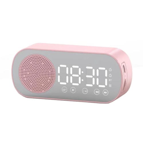 Altavoz Multifuncional Z7 Digital Bluetooth 5.0 Reloj De Alarma FM Radio (Rosa)