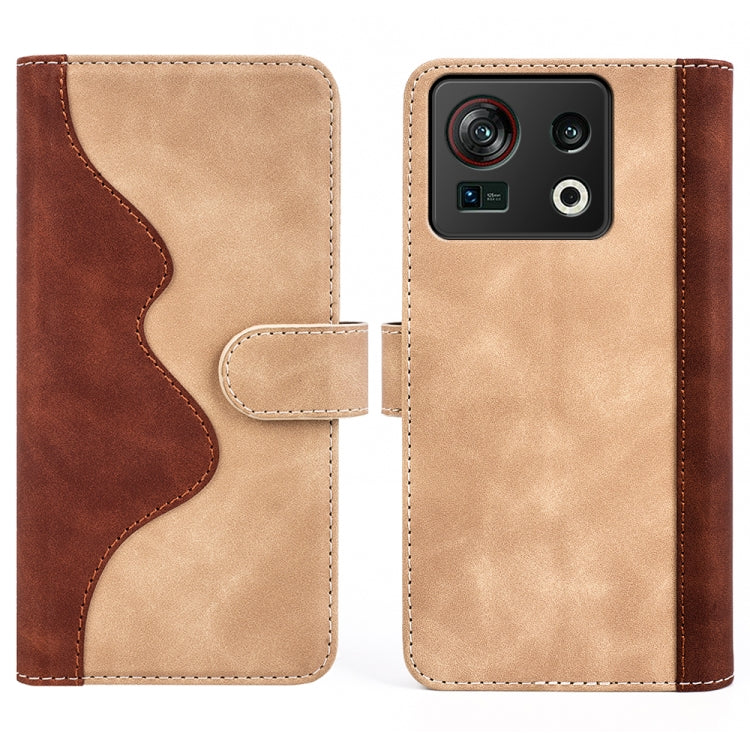 Para ZTE Nubia Z40S Pro Stitching Horizontal Flip Leather Phone Case (Amarillo)