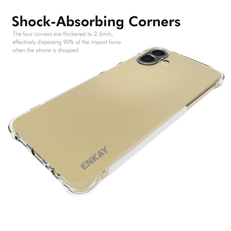 ENKAY Hat-Prince - Funda transparente de TPU a prueba de golpes para Samsung Galaxy A07 4G