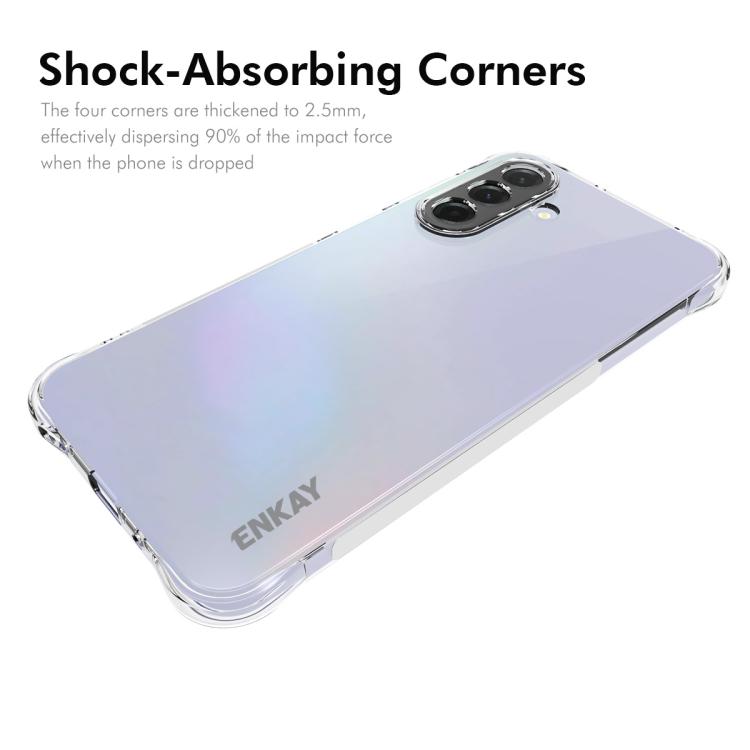 ENKAY Hat-Prince - Funda transparente de TPU a prueba de golpes para Samsung Galaxy A17 5G