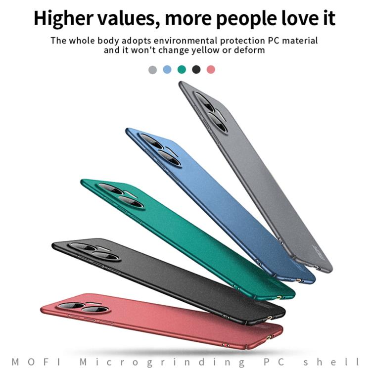 Funda ultrafina de PC esmerilada con todo incluido para Redmi Turbo4 Pro MOFI Fandun Series (roja)